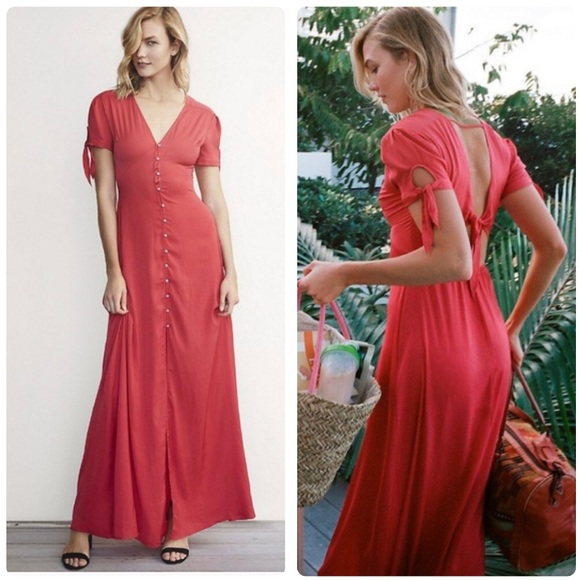 Express Dresses Express Karlie Kloss Red Maxi Dress Poshmark